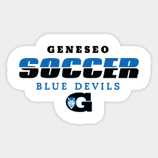 Geneseo Soccer Split Design - BLUE Sticker